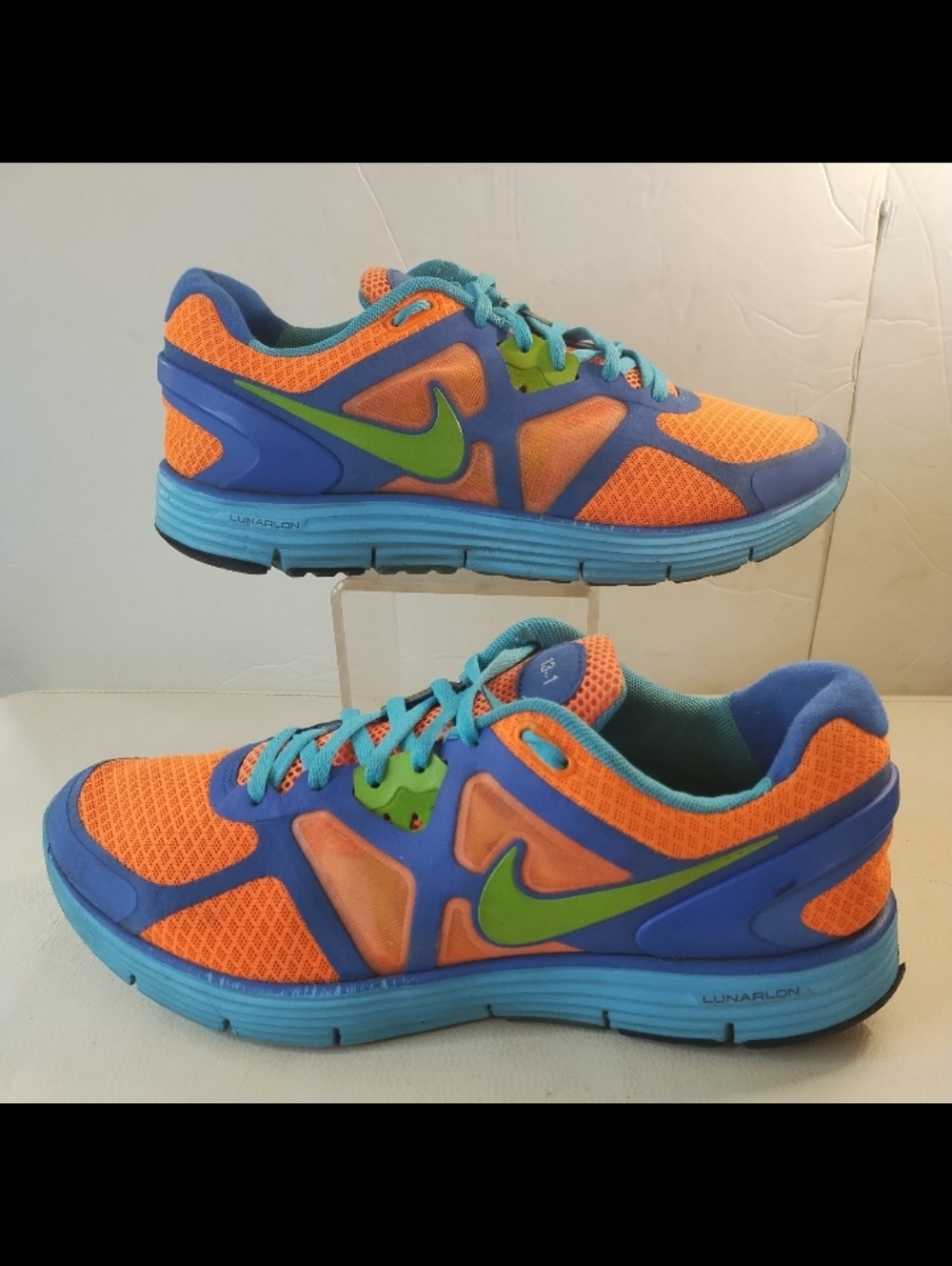 NIKE NIKE ID Fitsole 3 Multi Colored Retro Style Lunarlon WOMEN'S 9.5